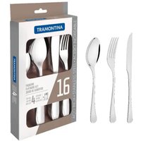 Faqueiro Aço Inox com Faca Para Churrasco 16 peças Havana Tramontina