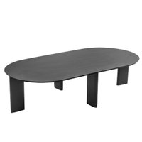 Mesa de Centro Chanfrada Pe Madeira Nero Preto 28017 Artesano