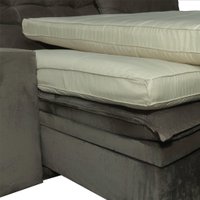 Pillow Top para Sofá Reclinável 10cm 1200g/m² 180x90cm Areia