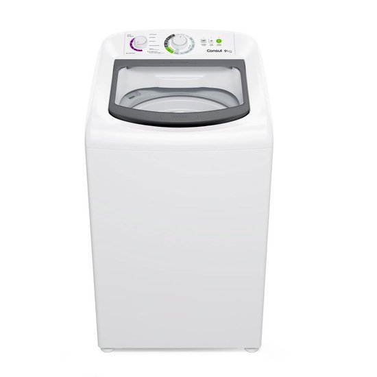 Lavadora de Roupas Consul 9Kg com Dosagem Econômica e Ciclo Edredom Branca CWB09BB - 127 Volts