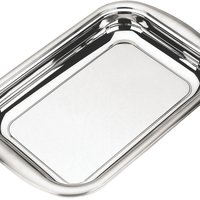 Assadeira Tramontina Cosmos Retangular em Aço Inox 39 cm 3,2 L