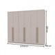 Guarda-Roupa Casal Vancouver Majestic 6 Portas 3 Gavetas 100% Mdf Fendi - Pnr Móveis