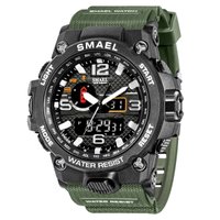 Relógio Masculino Smael AnaDigi  Verde e Preto