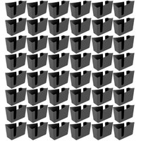 Kit 48 Suportes Porta Guardanapos de Mesa Trio Crippa Preto Lanchonete Restaurante