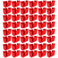 Kit 48 Suportes Porta Guardanapos de Mesa Trio Crippa Vermelho Lanchonete Restaurante