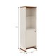 Conjunto Escritório Office 4 Peças Mesa Gaveteiro Armário Buffet Berlin - ViaNossa - Off White e Naturale