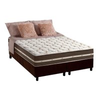 Conjunto Box Queen: Colchão Molas D Angelis Anjos Superlastic Classic + Base CRC Suede Brown (158x198)