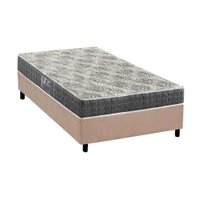 Conjunto Box Solteiro: Colchão Espuma D Angelis Anjos Ezequiel + Base CRC Suede Clean (88x188)