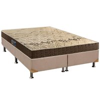 Conjunto Box: Colchão Espuma D Angelis Anjos D28 Confort + Base CRC Suede Clean Queen(158x198)