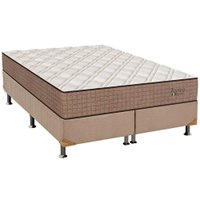 Cama Box Queen: Colchão Molas Orthoflex MasterPocket Ensacadas Torino Hibrido + Base CRC Suede Clean(158x198)