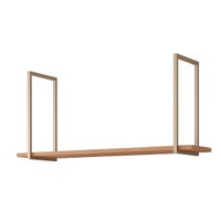 Prateleira Decorativa Sala Estar Suspensa Esplêndida 125cm Freijo - MGM