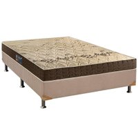 Conjunto Box: Colchão Espuma D Angelis Anjos D28 Confort + Base CRC Suede Clean Casal(138x188)