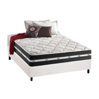 Conjunto Box Casal: Colchão Molas D Angelis Anjos Superlastic Classic + Base CRC Courano White (138x188)