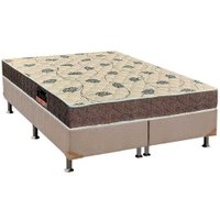 Conjunto Box King: Colchão Espuma Orthoflex D28/ Anatômico Livorno + Base CRC Suede Clean(193x203)