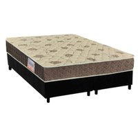 Conjunto Box Queen: Colchão Anatômico Orthoflex D33/EP Matera + Base CRC Suede Black(158x198)