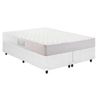 Conjunto Box Queen: Colchão Espuma Herval D28/AG65 Droom + Base CRC Courano White(158x198)