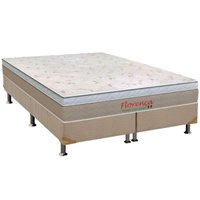 Conjunto Box King: Colchão Molas Orthoflex Bonnel Florença + Base CRC Suede Clean(193x203)