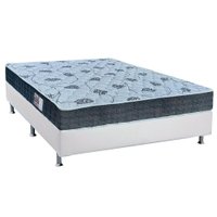 Conjunto Box Casal: Colchão Espuma Orthoflex D45 Comfortpedic Line + Base CRC Courano White(138x188)