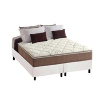 Conjunto Box Queen: Colchão Anatômico D Angelis Anjos D28 / AG65 Star + Base CRC Courano White (158x198)