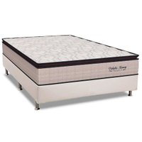 Cama Box Casal: Colchão Molas Orthoflex MasterPocket Ensacadas Memory HP + Base CRC Courano White(138x188)