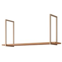 Prateleira Decorativa Sala Estar Suspensa Divina 125cm Freijo - MGM