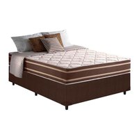 Conjunto Box Casal: Colchão Molas D Angelis Anjos Superlastic Duo Sono + Base CRC Courano Brown (138x188)
