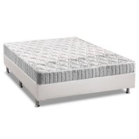 Conjunto Box Casal: Colchão Espuma D Angelis Anjos D33 Orthosono + Base CRC Courano White (138x188)