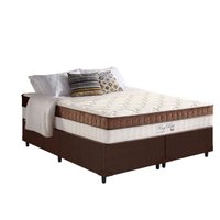 Conjunto Box : Colchão Molas D Angelis Anjos Superlastic King Best + Base Courano Brown (193x203)