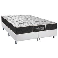 Cama Box Queen: Colchão Molas Probel Prolastic ProDormir Sleep + Base CRC Courano White(158x198)