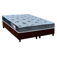 Cama Box King: Colchão Ortopédico Orthoflex D45/EP Anatômico Cecina + Base CRC Suede Brown(193x203)