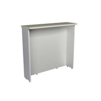 Bancada Ilha Cozinha Balcão PH 3068 Ten 120cm Branco/Cinza Argila - Herval