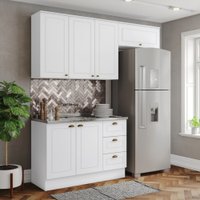 Cozinha Compacta 3 Peças 100% Mdf Americana Branco - Henn