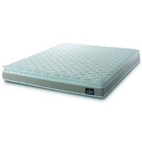 Colchão Casal Queen Espuma D33 Pillow Top Millenium 158x198x19cm Bege/Branco Hellen-Suporta 120KG Por Pessoa