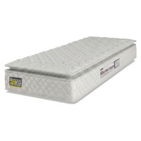 Colchão Solteiro Espuma D33 Pillow Top New Millenium 88x188x19cm Branco Hellen - Suporta Até 120 Kg Por Pessoa