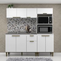 Cozinha Compacta Iara 9 Portas 1 Gaveta Branco - Jcarvalho