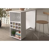 Bar de Sala Jantar AD5003 Branco - Tecno Mobili