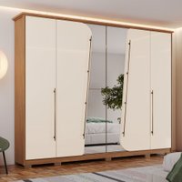 Guarda Roupa Casal 6 Portas 6 Gavetas Dubai Henn
