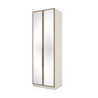 Guarda Roupa Modulado 3 Gavetas 2 Portas com Espelho Predileto Henn Areia HP com Jequitibá