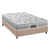 Cama Box Casal: Colchão Espuma Probel D45/EP Anatômico Guarda Costas Próextreme Plus + Base CRC Suede Clean(138x188)