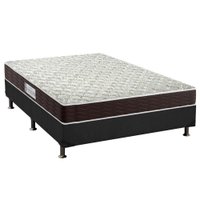 Cama Box Casal: Colchão Espuma Probel D33 Advanced + Base CRC Suede Black(138x188)