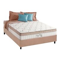 Cama Box Casal: Colchão Molas Anjos MasterPocket Ensacadas King Best + Base CRC Suede Clean(138x188)