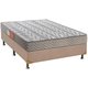 Cama Box Casal: Colchão Espuma Paropas D45 Pasquale Clean + Base CRC Suede Clean(138x188)