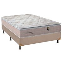 Cama Box Casal: Colchão Molas Orthoflex MasterPocket Ensacadas Pleasure + Base CRC Suede Clean(138x188)