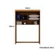 Armário Ponte Modulado Aéreo Casal Luna 4 Portas cor Nature - Bianchi