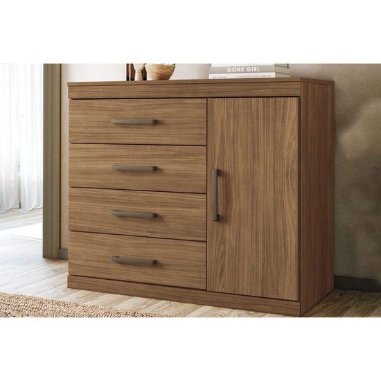 Cômoda Casal 1.4 Plus c/ 1 Porta e 4 Gavetas Demolição - Santos Andirá