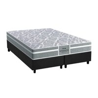 Cama Box Queen: Colchão Ortopédico Probel D28/EP Anatômico Advanced Tech1000 Plus + Base CRC Suede Gray(158x198)