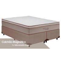 Cama Box Queen: Colchão Magnético Kappesberg Ensacadas Bio + Base CRC Courano Clean (158x198)