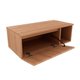 Conjunto de Banheiro Balcão Suspenso BN3601 s/ Cuba 80cm e Armário c/ Espelho BN3608 Amêndoa - Tecno Mobili