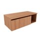 Conjunto de Banheiro Balcão Suspenso BN3601 s/ Cuba 80cm e Armário c/ Espelho BN3608 Amêndoa - Tecno Mobili