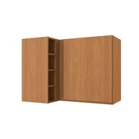 Armário Aéreo p/ Cozinha Canto Reto Ciela R647 c/ 1 Porta 98cm Canela - Kappesberg